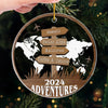 Travel Far And Make Memories That Last - Travel Personalized Custom Ornament - Acrylic Custom Shaped - Christmas Gift For Family Members, Gift For Adventure Travel Lovers