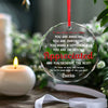You Deserve The Best - Affirmation Personalized Custom Circle Glass Ornament - Christmas Gift For Yourself