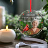 Custom Photo You Will Always Be Remembered - Memorial Personalized Custom Circle Glass Ornament - Sympathy Gift, Christmas Gift For Family Members