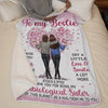 Your Vibe Attracts Your Tribe - Bestie Personalized Custom Blanket - Gift For Best Friends, BFF, Sisters