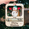 Family Makes Everything Better - Family Personalized Custom Ornament, Money Holder - Wood Custom Shaped -  Christmas Gift For Family Members