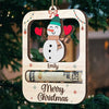 Family Makes Everything Better - Family Personalized Custom Ornament, Money Holder - Wood Custom Shaped -  Christmas Gift For Family Members