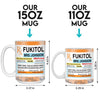 Fukitol Rx Prescription For Recharging Your Mind And Soul - Friend Personalized Custom Mug - Gift For Best Friends, Sisters, Family Members, Coworkers