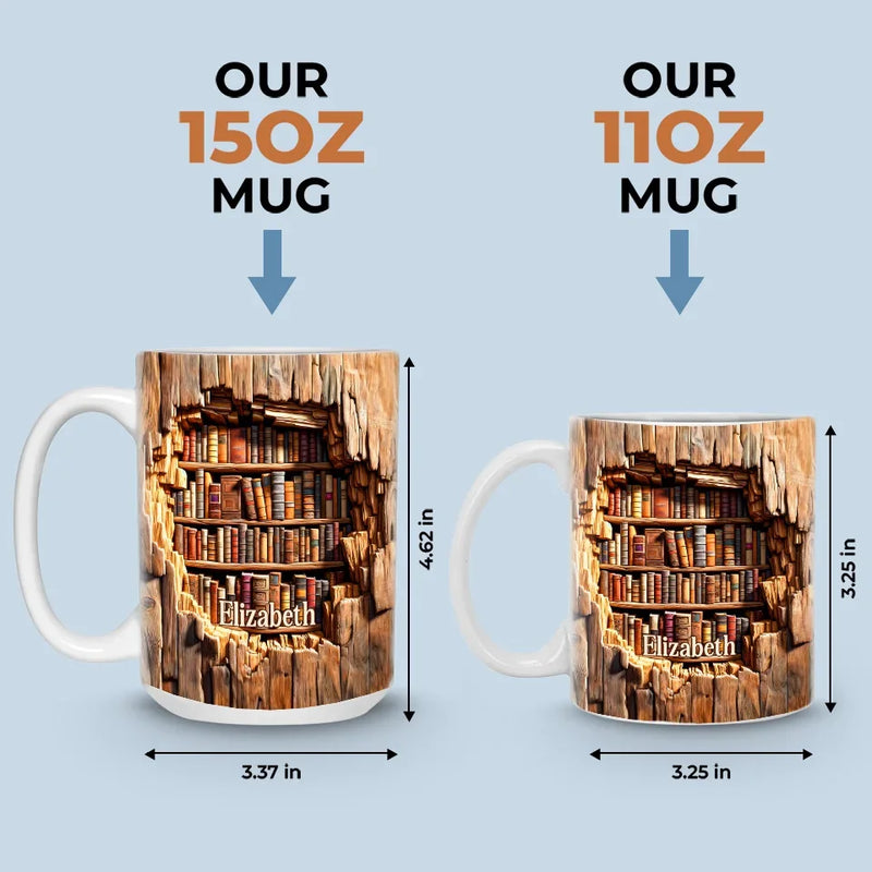 Books Are The Mirrors Of The Soul - Personalized Custom 3D Inflated Effect Printed Mug - Christmas Gift For Book Lovers