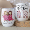 Some Friendships Are Timeless - Bestie Personalized Custom Wine Tumbler - Christmas Gift For Best Friends, BFF, Sisters