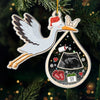 Blessed With The Sweetest Gift Of All - Family Personalized Custom Ornament - Acrylic Custom Shaped - Christmas Gift For Baby Kids, Newborn Baby