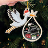 Blessed With The Sweetest Gift Of All - Family Personalized Custom Ornament - Acrylic Custom Shaped - Christmas Gift For Baby Kids, Newborn Baby