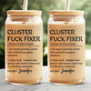 Happiness Is Having Great Coworkers - Coworker Personalized Custom Glass Cup, Iced Coffee Cup - Christmas Gift For Coworkers, Work Friends, Colleagues