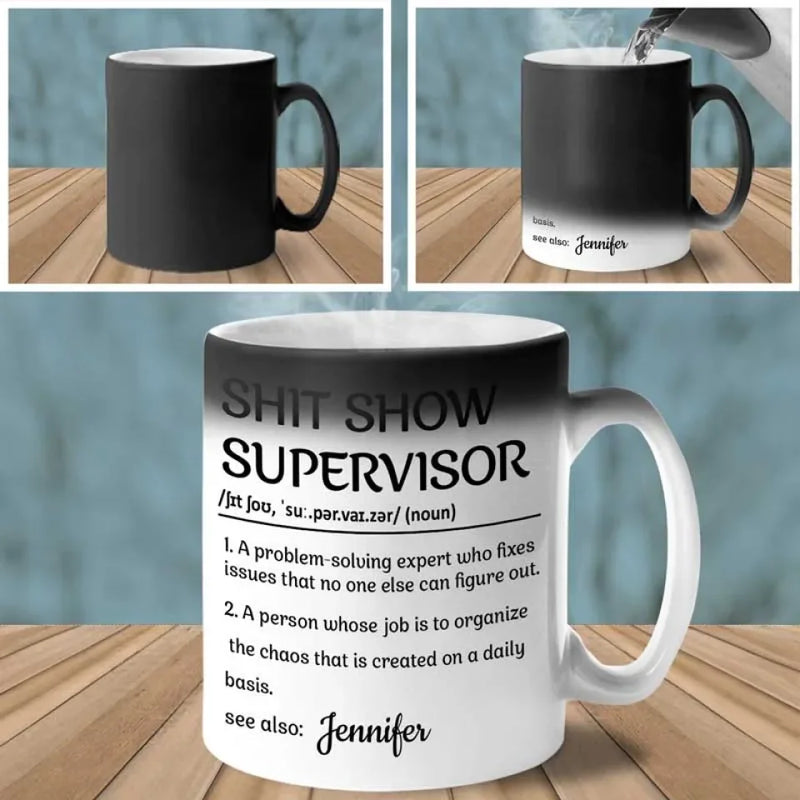 Expert Problem Solver - Personalized Custom Color Changing Mug - Christmas Gift For Coworkers, Work Friends, Colleagues