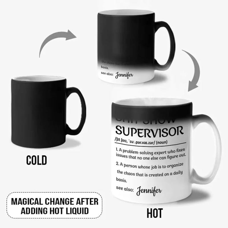 Expert Problem Solver - Personalized Custom Color Changing Mug - Christmas Gift For Coworkers, Work Friends, Colleagues