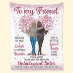 Custom Name Sister Gifts for Bestie - Personalized Blanket