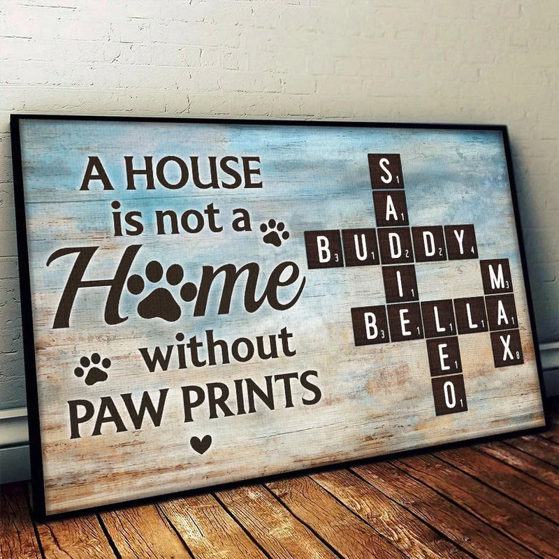 Paw Print Home Decor for Dog Lovers - Poster