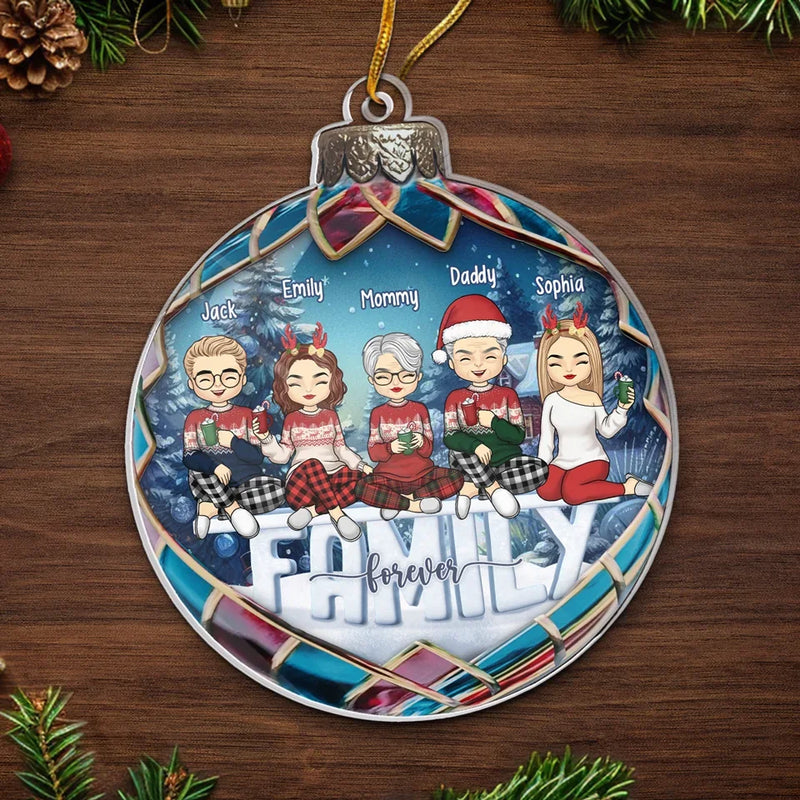 Custom Name Family Christmas Gifts - Personalized Ornament
