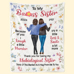 Custom Name Sister Gifts - Personalized Blanket