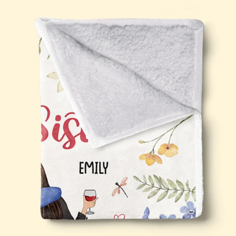 Custom Name Sister Gifts - Personalized Blanket