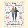 Life Is Better With True Friends - Bestie Personalized Custom Blanket - Gift For Best Friends, BFF, Sisters