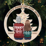 Custom Grandkid Christmas Gifts for Grandma - Personalized Ornament