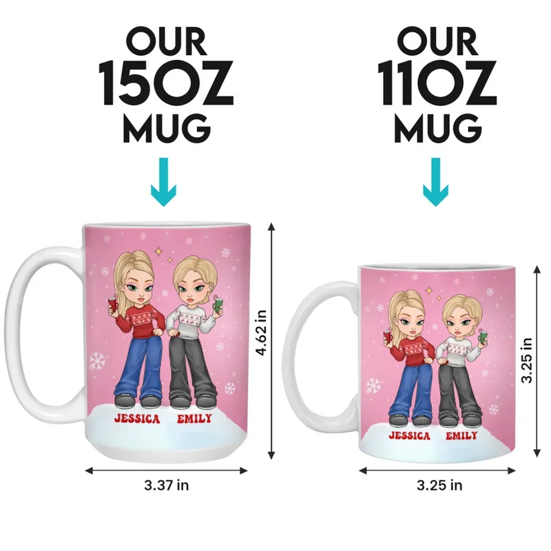 Friendship On Another Level - Bestie Personalized Custom Mug - Gift For Best Friends, BFF, Sisters