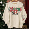 Christmas Is More Joyful When It’s Filled With Grandma’s Love - Family Personalized Custom Unisex Sweatshirt With Design On Sleeve - Christmas Gift For Mom, Grandma