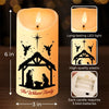 The Nativity Scene Is A Timeless Reminder Of God's Love - Family Personalized Custom LED Candle - Christmas Gift For Family Members