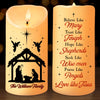The Nativity Scene Is A Timeless Reminder Of God's Love - Family Personalized Custom LED Candle - Christmas Gift For Family Members