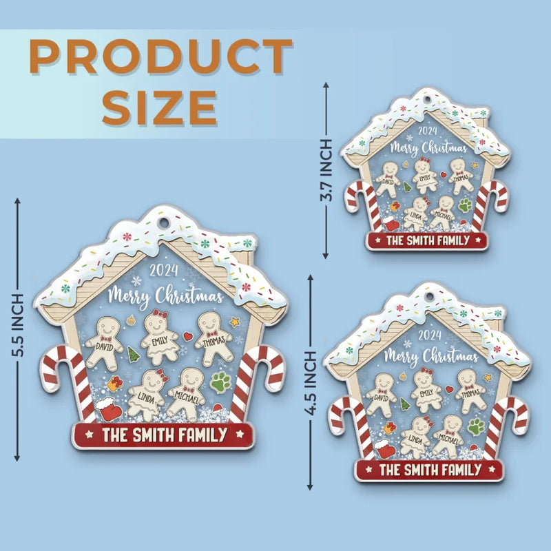 The Best Journey Takes You Home - Family Personalized Custom Ornament - Acrylic Custom Shaped - Christmas Gift For Family Members