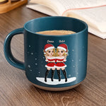 Custom Name Funny Naughty Christmas Gifts for Women - Personalized Pottery Mug