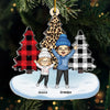 Cherish Every Moment With Family - Family Personalized Custom Ornament - Acrylic Custom Shaped - Christmas Gift For Grandma, Grandpa