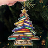 Books Are My Escape From Reality - Personalized Custom Ornament - Acrylic Custom Shaped - Christmas Gift For Book Lovers, Book Club