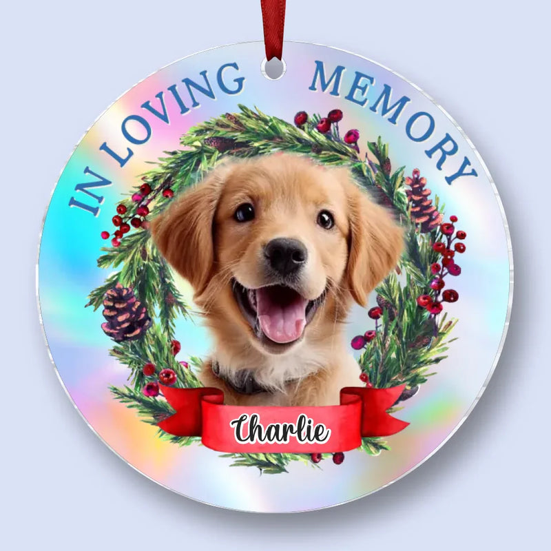 Custom Photo We Find Endless Affection - Memorial Personalized Custom Hologram Ornament - Sympathy Gift, Christmas Gift For Pet Owners, Pet Lovers