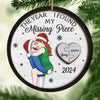 Your Love Is The Best Gift I Could Ever Receive - Couple Personalized Custom Ornament - Wood Custom Shaped - Christmas Gift For Husband Wife, Anniversary