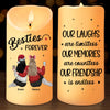 With You It's Always A Good Time - Bestie Personalized Custom LED Candle - Christmas Gift For Best Friends, BFF, Sisters