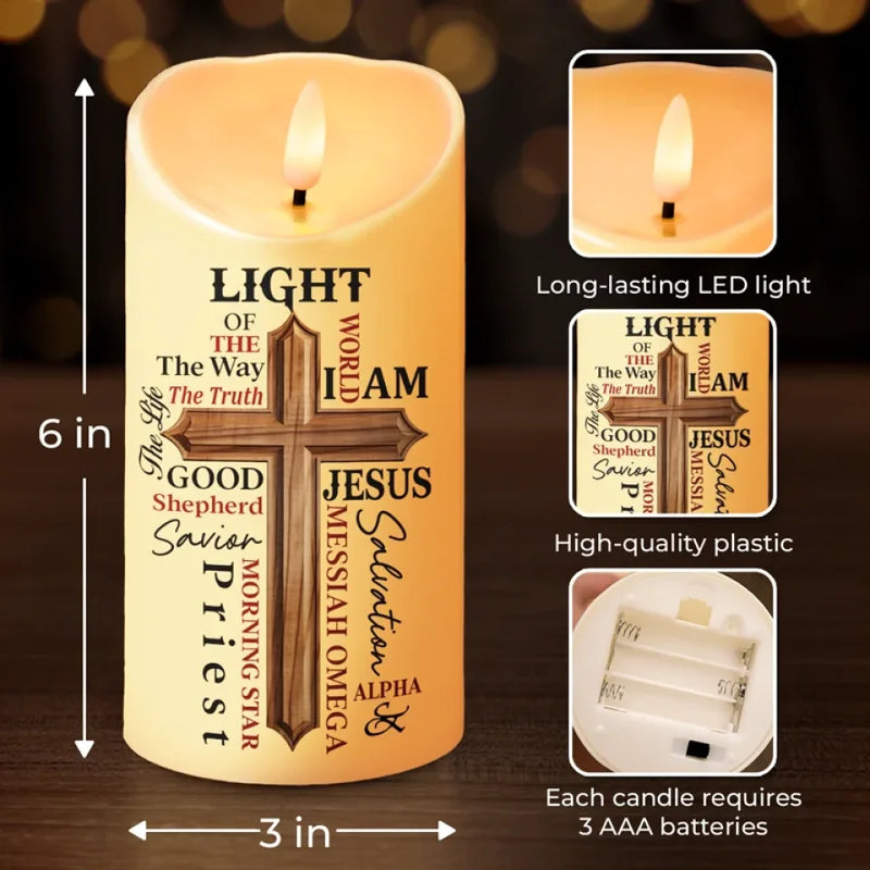 I Am The Son Of The King And A Warrior Of God, Walking In His Light - Family Personalized Custom LED Candle - Christmas Gift For Yourself, Best Friends, Sisters, Family Members