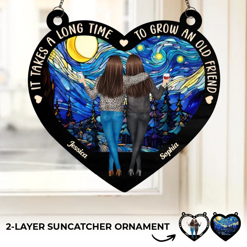 Custom Name Best Friend Gifts - Personalized Suncatcher Ornament