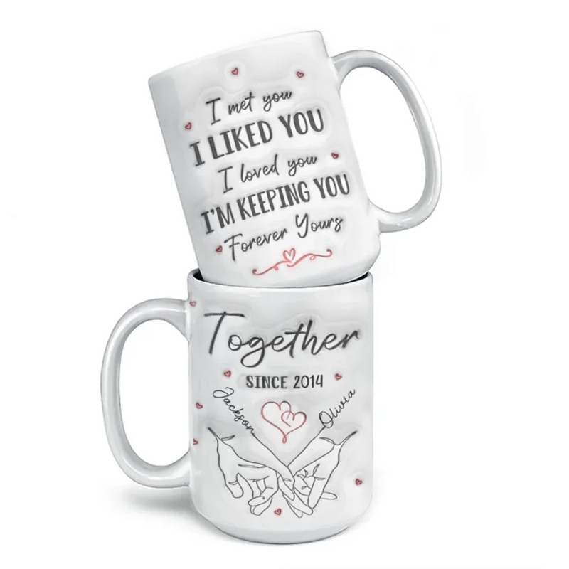 You're My Queen - Couple Personalized Custom 3D Inflated Effect Printed Mug - Gift For Husband Wife, Anniversary