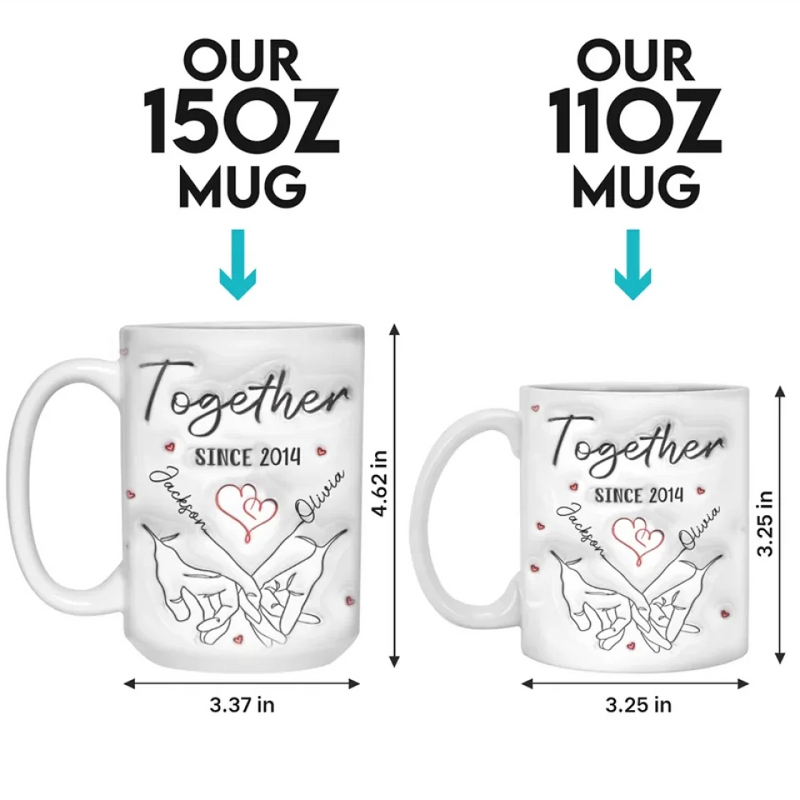 You're My Queen - Couple Personalized Custom 3D Inflated Effect Printed Mug - Gift For Husband Wife, Anniversary