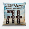A Home Filled With Paw Prints Is Filled With Love - Memorial Personalized Custom Pillow - Sympathy Gift For Pet Owners, Pet Lovers