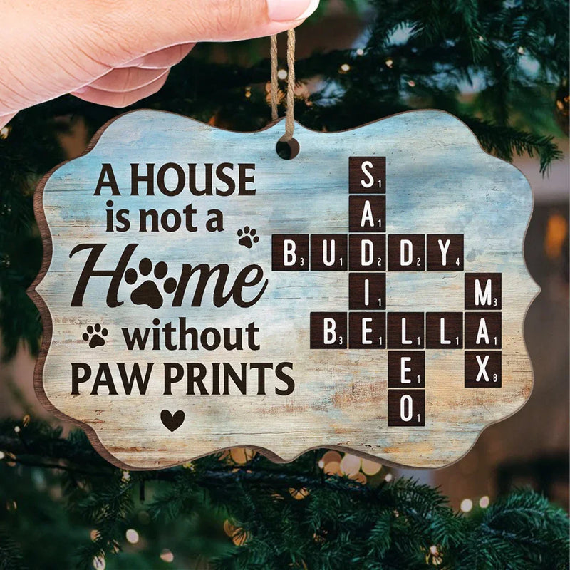 Paw Prints Christmas Tree Decor - Pet Lover Ornament