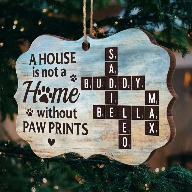 Paw Prints Christmas Tree Decor - Pet Lover Ornament