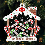Custom Name Candy Cane Christmas Family Gifts - Personalized Ornament