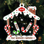 Custom Name Candy Cane Christmas Family Gifts - Personalized Ornament