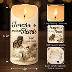 Custom Photo Memorial Dad Gifts - Personalized LED Candle