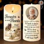 Custom Photo Memorial Dad Gifts - Personalized LED Candle