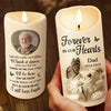 Custom Photo I’m Right Here Inside Your Heart - Memorial Personalized Custom LED Candle - Sympathy Gift, Christmas Gift For Family Members