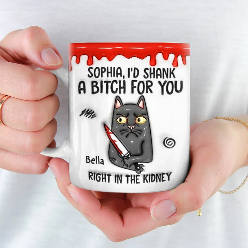Some Words Hit Harder Than A Kidney Punch - Friend Personalized Custom 3D Inflated Effect Printed Mug - Christmas Gift For Best Friends, Sisters, Family Members, Coworkers