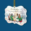 Friendship Is The Greatest Treasure Of All - Bestie Personalized Custom Ornament - Acrylic Benelux Shaped - Christmas Gift For Best Friends, BFF, Sisters