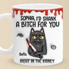 Some Words Hit Harder Than A Kidney Punch - Friend Personalized Custom 3D Inflated Effect Printed Mug - Christmas Gift For Best Friends, Sisters, Family Members, Coworkers