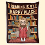 Custom Name Reading Gifts for Book Lovers - Personalized Blanket