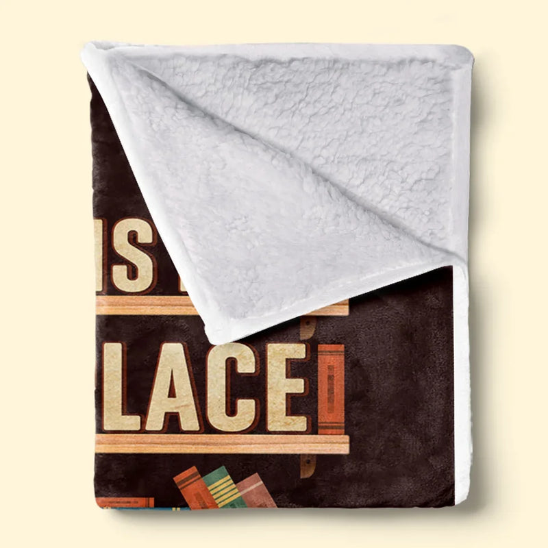 Custom Name Reading Gifts for Book Lovers - Personalized Blanket