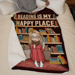 Custom Name Reading Gifts for Book Lovers - Personalized Blanket